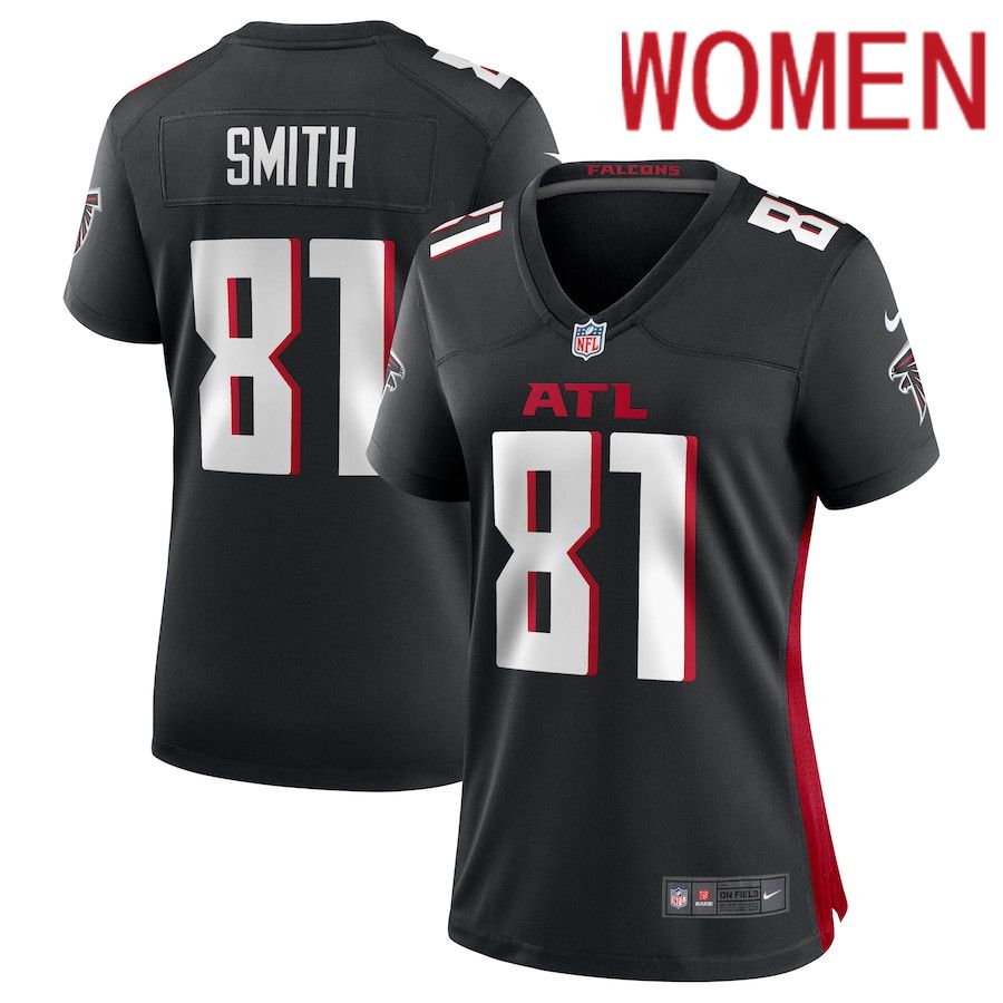Women Atlanta Falcons #81 Jonnu Smith Nike Black Game Player NFL Jersey